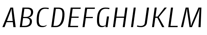 CantigaCnd Light Italic Font UPPERCASE