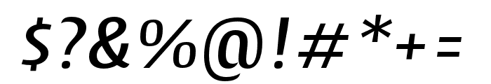CantigaCnd Medium Italic Font OTHER CHARS