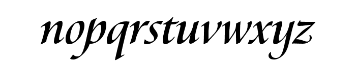 Canto Brush Open Bold Italic Font LOWERCASE