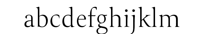 Canto Light Font LOWERCASE