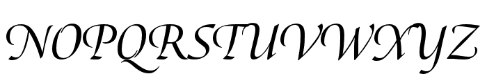 Canto Pen Semibold Italic Font UPPERCASE