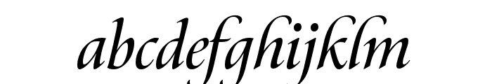 Canto Pen Semibold Italic Font LOWERCASE