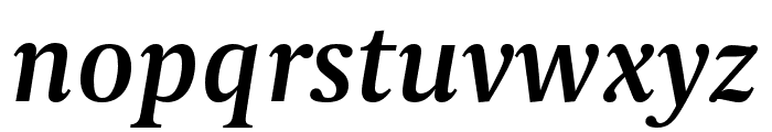 CapitoliumNews 2 SemiBold Italic Font LOWERCASE