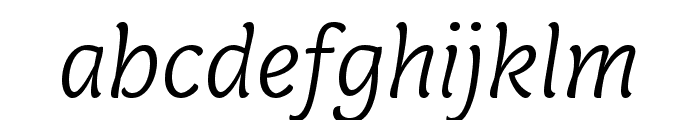 Capucine Basic Light Italic Font LOWERCASE