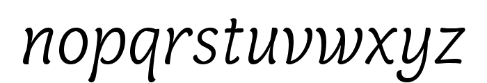 Capucine Basic Light Italic Font LOWERCASE