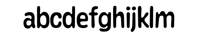 Caraque Regular Melted Font LOWERCASE