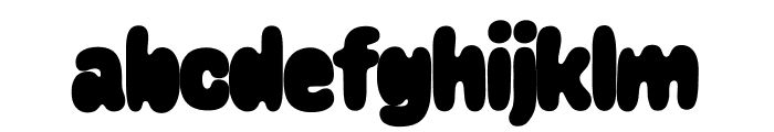 Caraque XBold Melted Font LOWERCASE