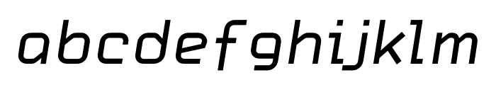 Carbon RegularItalic Font LOWERCASE