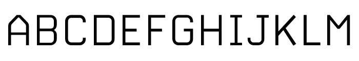 Carbon Thin Font UPPERCASE