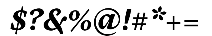 Cardea OT Bold Italic Lining Font OTHER CHARS