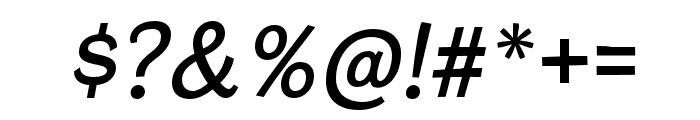 Cardigan Italic Font OTHER CHARS