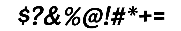 Cardigan SemiBold Italic Font OTHER CHARS