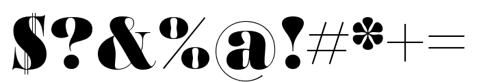 Carina Pro Black Font OTHER CHARS