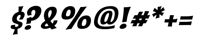 Catseye Bold Italic Font OTHER CHARS