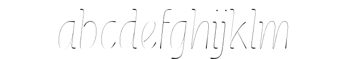 Cerulya CF Light Italic Font LOWERCASE