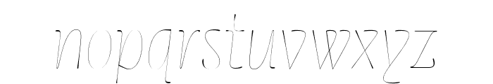 Cerulya CF Light Italic Font LOWERCASE