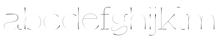 Cerulya CF Light Font LOWERCASE