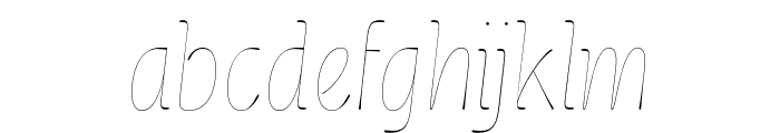 Cerulya CF Regular Italic Font LOWERCASE