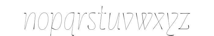 Cerulya CF Regular Italic Font LOWERCASE