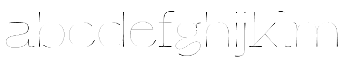 Cerulya CF Thin Font LOWERCASE