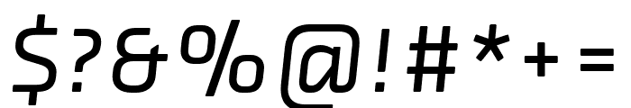 Chambers Sans Pro Medium Italic Font OTHER CHARS