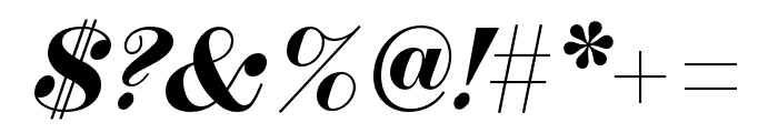 Chapman Black Italic Font OTHER CHARS