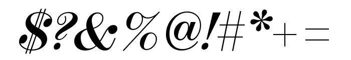 Chapman Bold Extended Italic Font OTHER CHARS