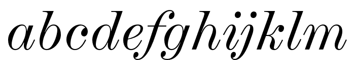Chapman Regular Condensed Italic Font LOWERCASE