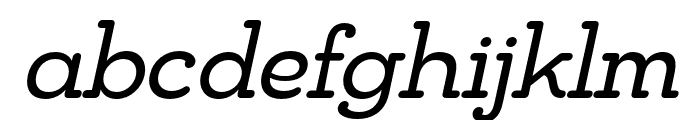 Chennai Slab Regular Oblique Font LOWERCASE