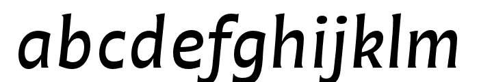 Chercan Medium Italic Font LOWERCASE