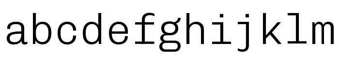 Chivo Mono Extra Light Font LOWERCASE