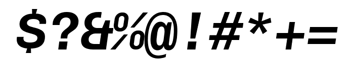 Chivo Mono Semibold Italic Font OTHER CHARS