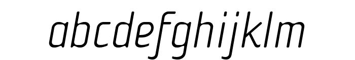 Cholla Sans OT Thin Italic Font LOWERCASE