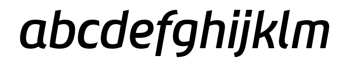 Chypre Cond Demi Italic Font LOWERCASE