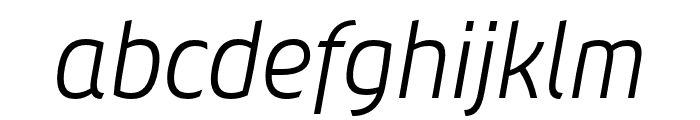 Chypre Cond Light Italic Font LOWERCASE