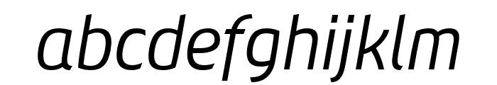 Chypre Cond Regular Italic Font LOWERCASE