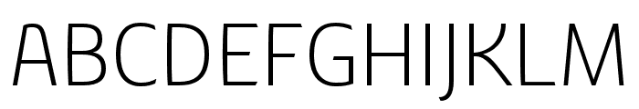 Chypre Ext Thin Font UPPERCASE