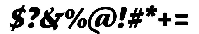 Ciabatta Bold Italic Font OTHER CHARS