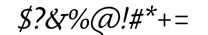 Ciabatta Light Italic Font OTHER CHARS