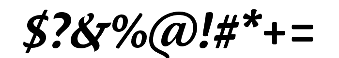 Ciabatta Medium Italic Font OTHER CHARS
