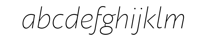 Circe Extra Light Italic Font LOWERCASE