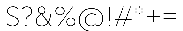 Circe Extra Light Font OTHER CHARS