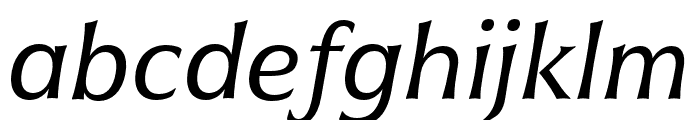 Civane Cond Regular Italic Font LOWERCASE