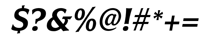 Civane Norm Demi Italic Font OTHER CHARS