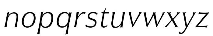 Civane Norm Thin Italic Font LOWERCASE