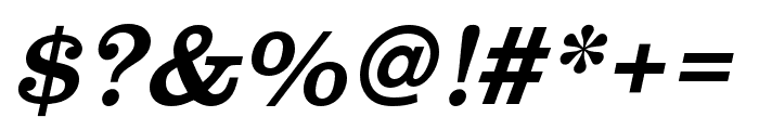 Clarendon URW Extra Narrow Regular Oblique Font OTHER CHARS
