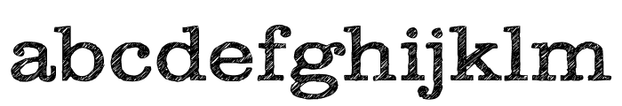 Clarendon Wide Sketch Regular Font LOWERCASE