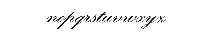 Classic Script MN Regular Font LOWERCASE