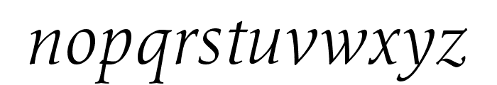 Classica Pro Light Italic Font LOWERCASE