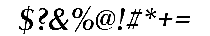 Classico URW Medium Italic Font OTHER CHARS